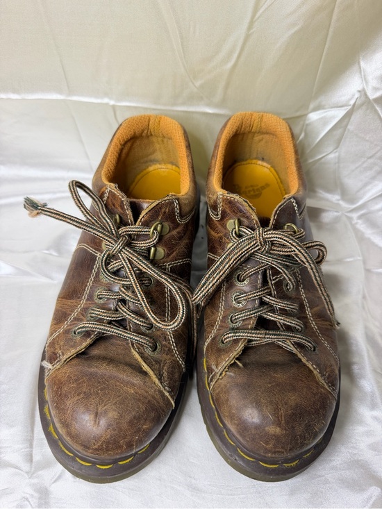 Dr. Martens Other - Dr Martens AW004 Brown Leather Oxford Shoes Womens 9 Mens 8 Y2K Distressed